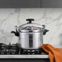 11L Pressure Cooker Aluminum Silver Multi-Cooking Stovetop Pressure Cooker