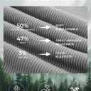 BAMBOO COOL Women's Seamless Tight T-Shirts Slim Fit Basic Ribbed Tees Short Sleeve Crew Neck Top (Gray, L)