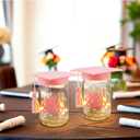 Sieral 2 Pcs Pink 2026 Graduation Centerpieces for Tables, Class of 2026 Table Decorations, LED Mason Jars for Centerpieces with Graduation Caps for College High School Congrats Grad Party Supplies