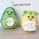 JoyChoi Positive Crochet Animals - Emotional Support Potato, Sloth, Avocado, Sunflower, Pineapple - Cute Handmade Gifts for Birthday, Christmas, Graduation & Mental Health Desk Decor for Women