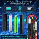 HOOVO 4S 14.8V 80C 6200mAh RC Lipo Battery Hard Case with EC5 Connector for FPV UAV Drone RC Quadcopter Helicopter Airplane Racing (1 Pack)