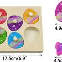 3 x Pinkiwine Unicorn Wooden Peg Puzzles Montessori Educational Toys for Kids Toddlers Easter Basket Stuffers Gifts Unicorn Party Favors