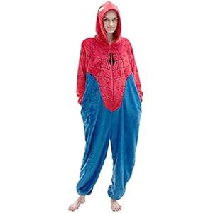 Snug Fit Adult Onesie Pajamas X-Large, Regular, Regular, Blue/Red)