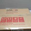 LOAAO 48X30 Inch Brushed Nickel Bathroom Mirror, Rounded Rectangle Silver Metal Frame Mirror, Brushed Nickel, Anti-Rust, Shatter Proof, Hangs Horizontally or Vertically