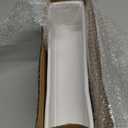 WGVI Long Rectangle Ceramic Planter Vase in White 14" x 4" x 4"H, Rectangular Box Block Terrarium Pot, Flower Arrangement, Tabletop Centerpiece, Home Decor Organization Storage Container, 1 Pc, White