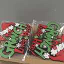 Christmas Decorations Hanging Sign - Christmas Wooden Door Sign Thief Stole Decor for Holiday Xmas Door Wall Tree Decorations Indoor Outdoor