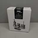 Creative Scents Crackled Glass Silver Bathroom Accessory Set  4-Piece Vanity Set Includes: Lotion Soap Dispenser, Toothbrush Holder, Tumbler, and Soap Dish