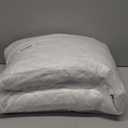 Feathers Down Throw Pillow Inserts 12x20, Set of 2, 100% Organic Cotton Shell, Soft Decorative Lumbar Pillow Insert for Living Room Sofa, Couch, or Bed (White)