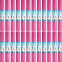 Funtery 24 Pcs 3 mm Thick Yoga Mat Bulk, 68.11" x 24.02" Exercise Workout Mat Non Slip Fitness Yoga Pad for Women Kids Gym Pilates Home Schools, Non Toxic Sturdy and Easy to Clean (Rose)