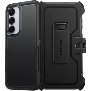 FNTCASE for Samsung Galaxy S25 Case: Galaxy S24 Case Heavy Duty Drop Protection with Rugged Belt-Clip Holster & Kickstand Military Grade Shockproof Durable Protective Cell Phone Cover - 6.2 inch