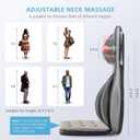 COMFIER Massager Chair with Heat, Shiatsu Neck Back Massager Portable with Compression & Rolling, Massage Chair Pad for Neck & Back for Muscle Tension Relief