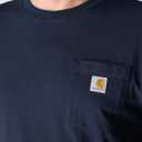 Carhartt Mens Loose Fit Heavyweight Short-Sleeve Pocket T-Shirt (Also Available in Big & Tall) (5X-Large, Navy)