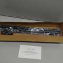 Black Curtain Rods for Windows 36"- 48", Decorative Drapery Rod Adjustable by Splicing, 5/8 inch Small Curtain Rod for Bedroom, Living Room, Kitchen and Outdoors