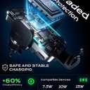 Wireless Car Charger, 2026 Upgrade 15W Fast Charging Auto Clamping Car Phone Holder Charger, Phone Holders for car Mount, fit for iPhone 17 16 15 14 13 Mini Pro Max XR,Samsung Galaxy S26 Ultra