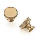 Ravinte 10 Pack 1-1/5"(30mm) Champagne Bronze Cabinet Knobs Knurled Dresser Drawer knobs Kitchen Cupboard Handles for Cabinet Hardware