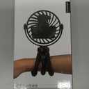 Leisuda Mini Portable Stroller Fan, Battery Powered Clip On, Detachable 3 Speed 360° Rotating Flexible Handheld Tripod Fan for Car Seat Crib Treadmill Travel, Black