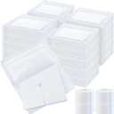 Timgle 400 Pcs 2" x 2" Split Gauze Pads 6 Ply Split Drain Sponge Gauze Non Woven Slit Bandage Sponges with Tape for Wound Care Tubes Drains Supplies