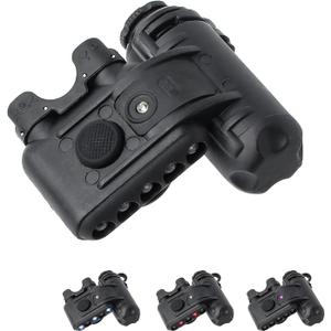 Tactical Helmet Light with Red Light + White Task Lamp + IR Strobe Beacon, 5 LED Beads Survival Signal Light with Helmet Light Mount for ARC/MICH Helmet/Guide Rail/Hat (Black)