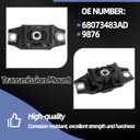 Engine Motor and Transmission Bracket kit Fit for Fiat 500 2012-2018, Auto Motor & Trans Mount Set # 9893 /68073217AC, 9895 /68073-029AC, 9876/ 68073483AD