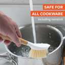 Full Circle Be Double Dish Brush Set  Durable Scrub Brushes for Dishes, Pots, Pans, and Cast Iron, Includes Be Good & Tenacious C, Sustainable 2-Pack