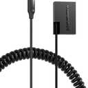 DR-E18 DC Coupler USB C Cable Replace ACK-E18 AC Power Adapter LP-E17 Dummy Battery Compatible with Canon EOS R50 R100 R8 R10 RP 77D 800D, Rebel T7i T6i, EOS M3, M5, M6V