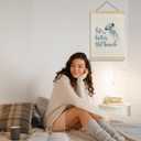 ignytiger Ocean Jellyfish Wall Art Decor, Life is Better at the Beach Coastal Dorm Decor, Summer Beach Poster Framed Wall Art for Bedroom Bathroom,12x16 Inch