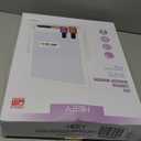 HIEEY Lighted Makeup Mirror, Hollywood Vanity Mirror with Lights, Three Color Lighting Modes, and 5X Magnification Mirror, Smart Touch Control, 360Rotation (17.3in,White,Gift Box)