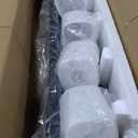 Guliaofo 6-Light Black Bathroom Light Fixtures, E26 Base Vanity Lights for Bathroom Mirror Lamp with Milky White Square Glass Shade, Modern Wall Sconce Light Kitchen Light Fixtures Led Vanity