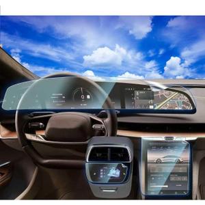 6pcs for Lucid Air Screen Protector for 2025 2026 Lucid Air Pure/Touring/Grand Touring/Sapphire Nav. 34|Center Screen 12.5|Rear Seat Screen Plastic Screen Protector Touchscreen