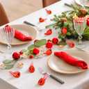 100 Pcs Mini Resin Cardinals Luminous Tiny Northern Cardinal Figurine Glow in The Dark Christmas Bird Ornaments for Craft Xmas Gift Miniature Garden Crafts Cake Topper Christmas Decoration