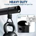 36 Inch Ceiling Fan Downrod with UL Wires, Matte Black, 1-Inch Diameter, Unthreaded