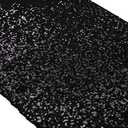 ShiDianYi 14" x 108" Black-Sequin Wedding Table Runner - Glitter, Halloween Decoration