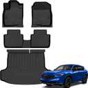 Auxko All Weather Floor Mats Cargo Mat for 2026 2025 Acura ADX TPE Liners Accessories Guard Odorless Anti-Slip Floor Liners & Trunk Liner for 2026 2025 Acura ADX