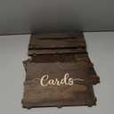 Rustic Wooden Card box 12x9x7 Inch Gift Card Box for Wedding Birthday Baby Shower Graduation Party
