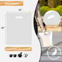 Merchandise Bags, Die Cut Handles, Strong, Durable, and Tear Resistant Bags Perfect for Retail, Boutiques, or Any Events, Different sizes and colors (White, 15x18 Inch (Pack of 100))