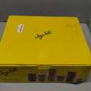 JoyJolt Borosilicate Glass Jars With Bamboo Lids. 6 Pc Set of Air Tight Sealable Containers. Food Jar Canisters with Airtight Lid for Pantry Storage and Kitchen Organization.