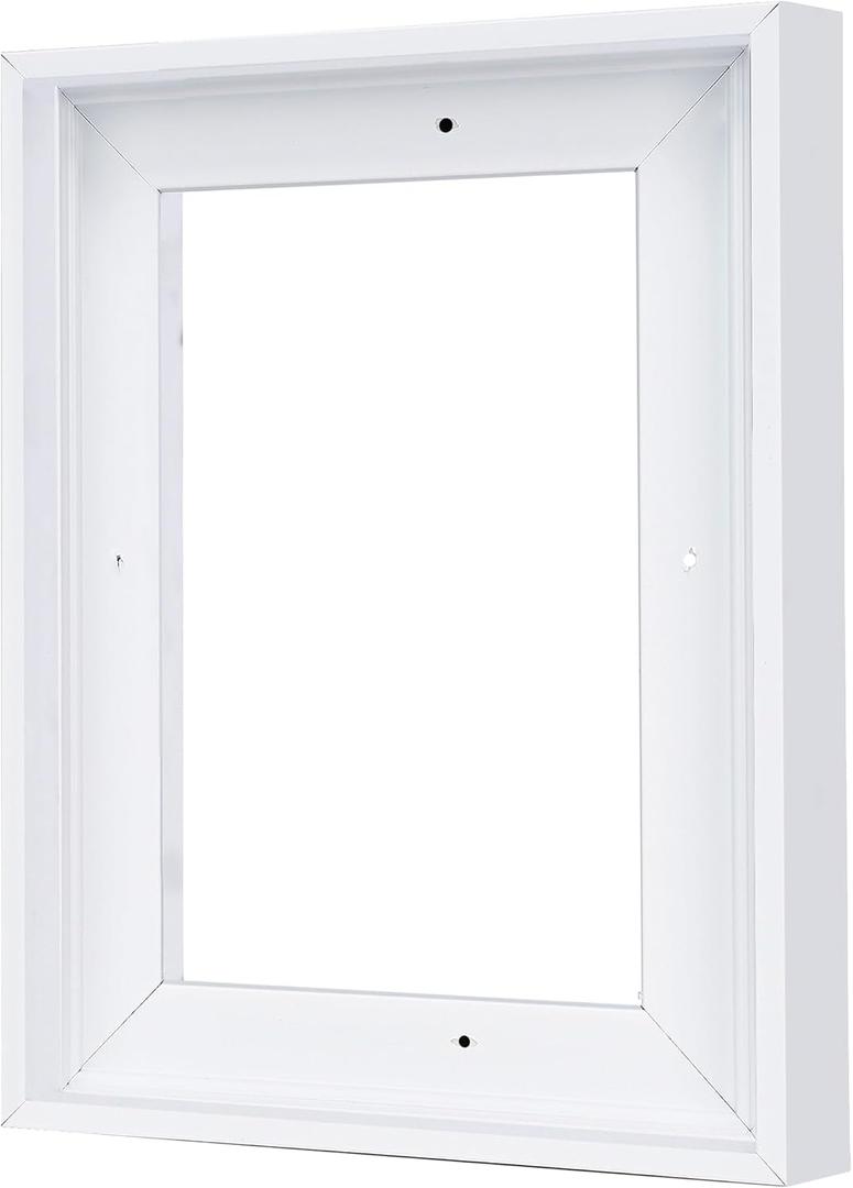 Canvas Floater Frames for 16"x20"Canvas Paintings,Canvas Frame,Floating Frames for Canvas with 0.6"~0.9" Deep for Wall Decor (White)