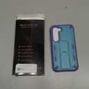 URBANITE for Samsung Galaxy S23 Case, Military Grade Rugged Shockproof Protective Cover with Screen Protector and Kickstand (Blue and Purple)