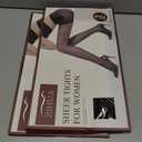 2 x 3 Pairs Sheer Tights for Women, 20 Denier Nylon Sheer Black Tights,Black,Nude,S-XL (Black, M)