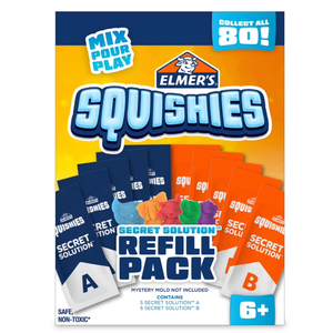 Elmer’s Squishies Refill Pack, Creates 5 Additional Mystery Characters