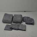 8-Piece Bath Towels Set,2 Oversized Bath Sheet,2 Hand Towels and 4 Washcloths - 600 GSM Soft Microfiber Highly Absorbent Quick Dry Bath Sheet Collection for Bathroom Hotel and Spa,Grey