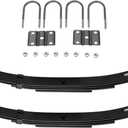 Aeagle 25-1/4" 4-Leaf 1750lb Capacity Double Eye Spring for 3500lb Trailer Axle & U-Bolt Kit, 1.75" Width, 3" Free Open, Replaces for SW4B, 2PCS