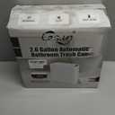 Cesun Automatic Motion Sensor Bathroom Trash Can with Lid, 2.6 Gallon Touchless Trash Bin, Smart Plastic Slim Garbage Can Small White Wastebasket for Toilet, Office, rv, Bedroom, Living Room