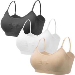 Coobie Seamless Scoopneck Bra (X-Large, Multicolor 3 Pack)