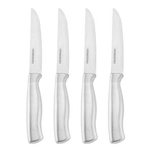 4-Piece Stamped Stainless Steel Steak Knife Set