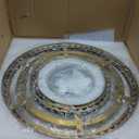 20" Round 6-Light Gold Crystal Chandelier - Modern 2-Tier K9 Crystal Lighting Fixture for Dining Room, Bedroom, Entryway, Living Room (Gold 19.7in)