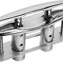 Pop Up Boat Cleat 5/6 Inch, 316 Stainless Steel Pull Up Boat Cleats with Backing Plate, Retractable Flush Mount Boat Cleat for Marine Yacht Dock (1 Pack / 2 Pack)