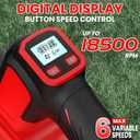 Cordless Leaf Blower for Milwaukee Battery, 480 CFM Electric Blower with Brushless Motor, 6 Variable Speed Up to 130MPH, Digital Display Control Handheld Blower for Lawn Care, Yard(No Battery)