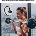 2 x Hmusic Sports Earbuds Wired with Microphone, USB Type C in-Ear Headphones with Over Ear Hook Earphones for Sports, Running, Workout, Exercising, Gym (Green)