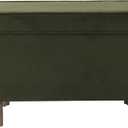 HomePop 24" Dinah Collection Storage Ottoman - Loden Green Velvet, 18"D x 24"W x 18"H